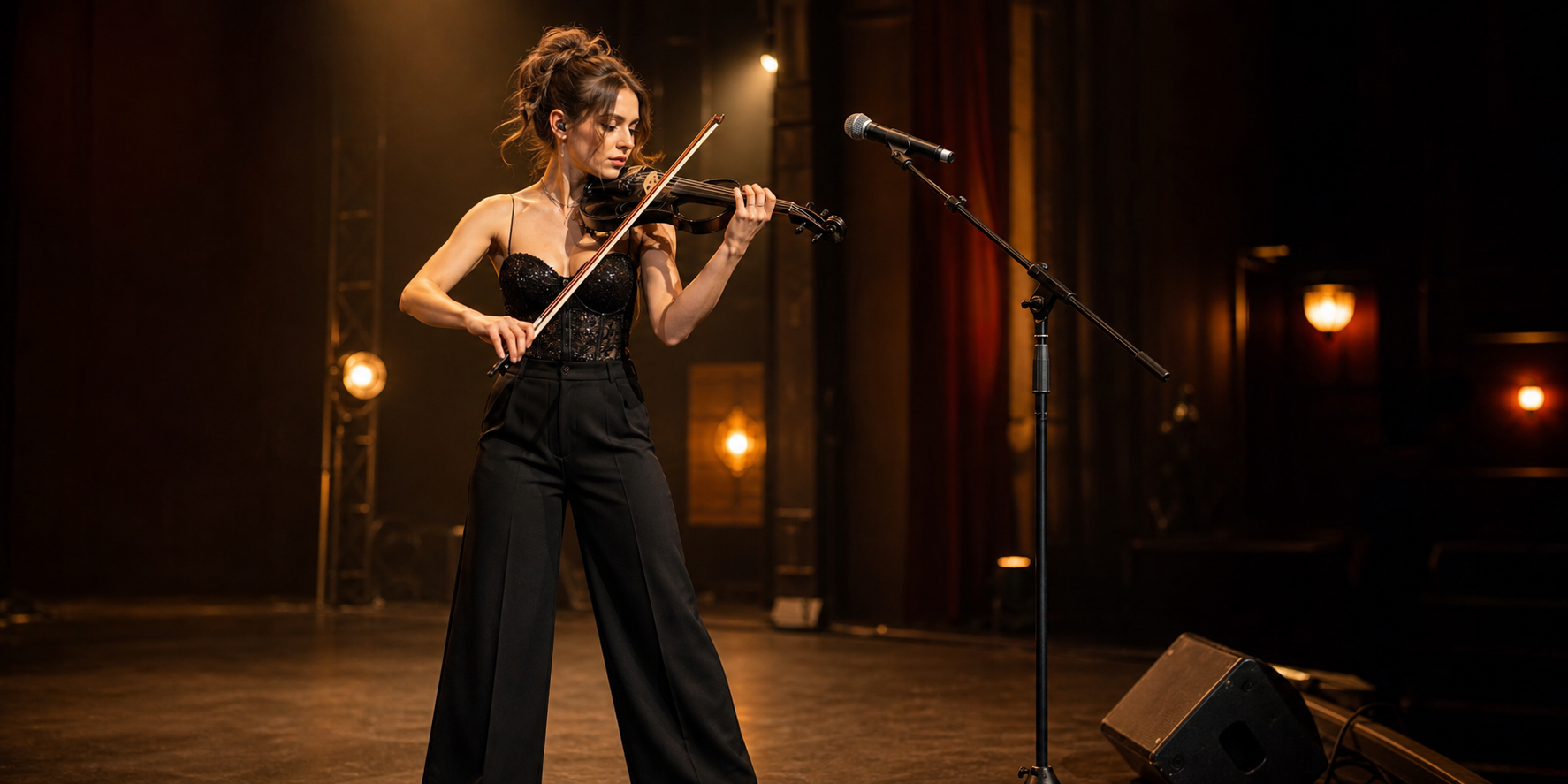 Най-добрите стойки за микрофон за electric violin изпълнители, които пеят, говорят и снимат performance content — Tanya Strings blog article image