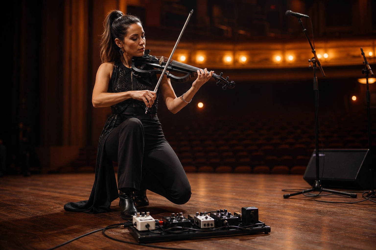 Най-добрите noise gate педали за electric violin изпълнители, които искат по-тихи high-gain сценични ригове — Tanya Strings blog article image
