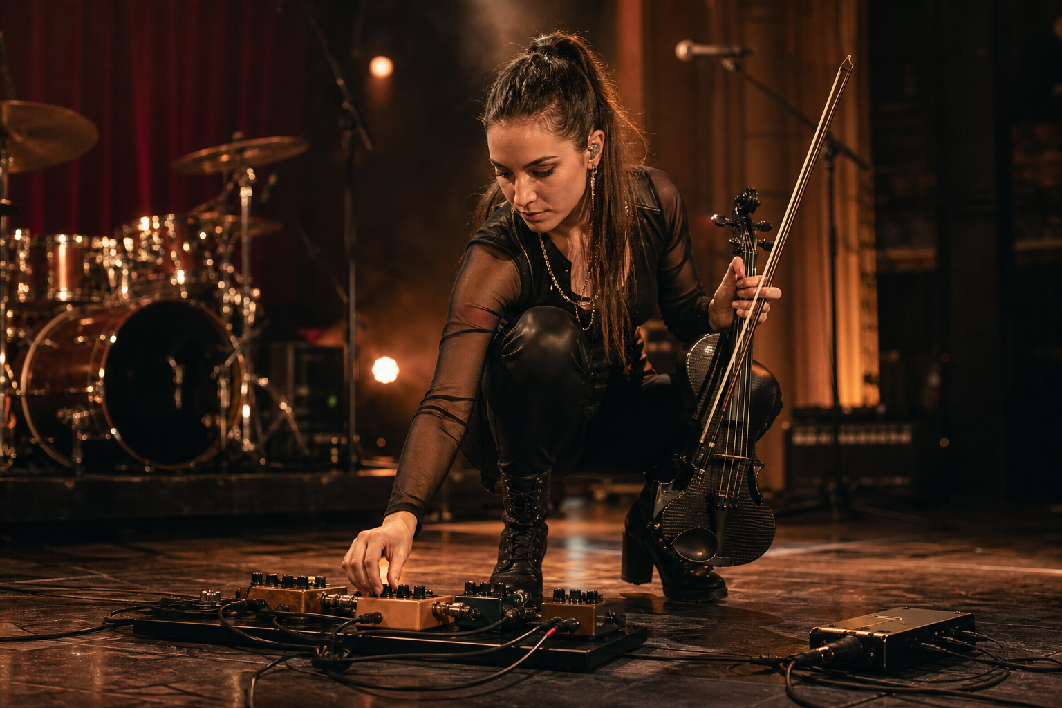 Най-добрите overdrive педали за electric violin изпълнители, които искат по-пеещ солов тон на сцена — Tanya Strings blog article image