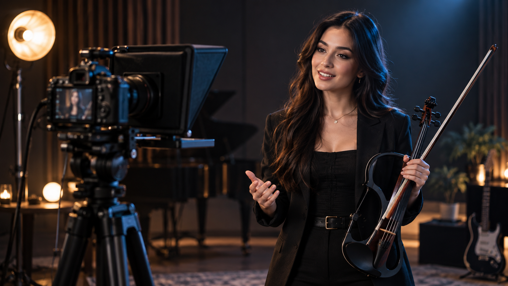 Най-добрите телепромптери за electric violin content creators — Tanya Strings blog article image