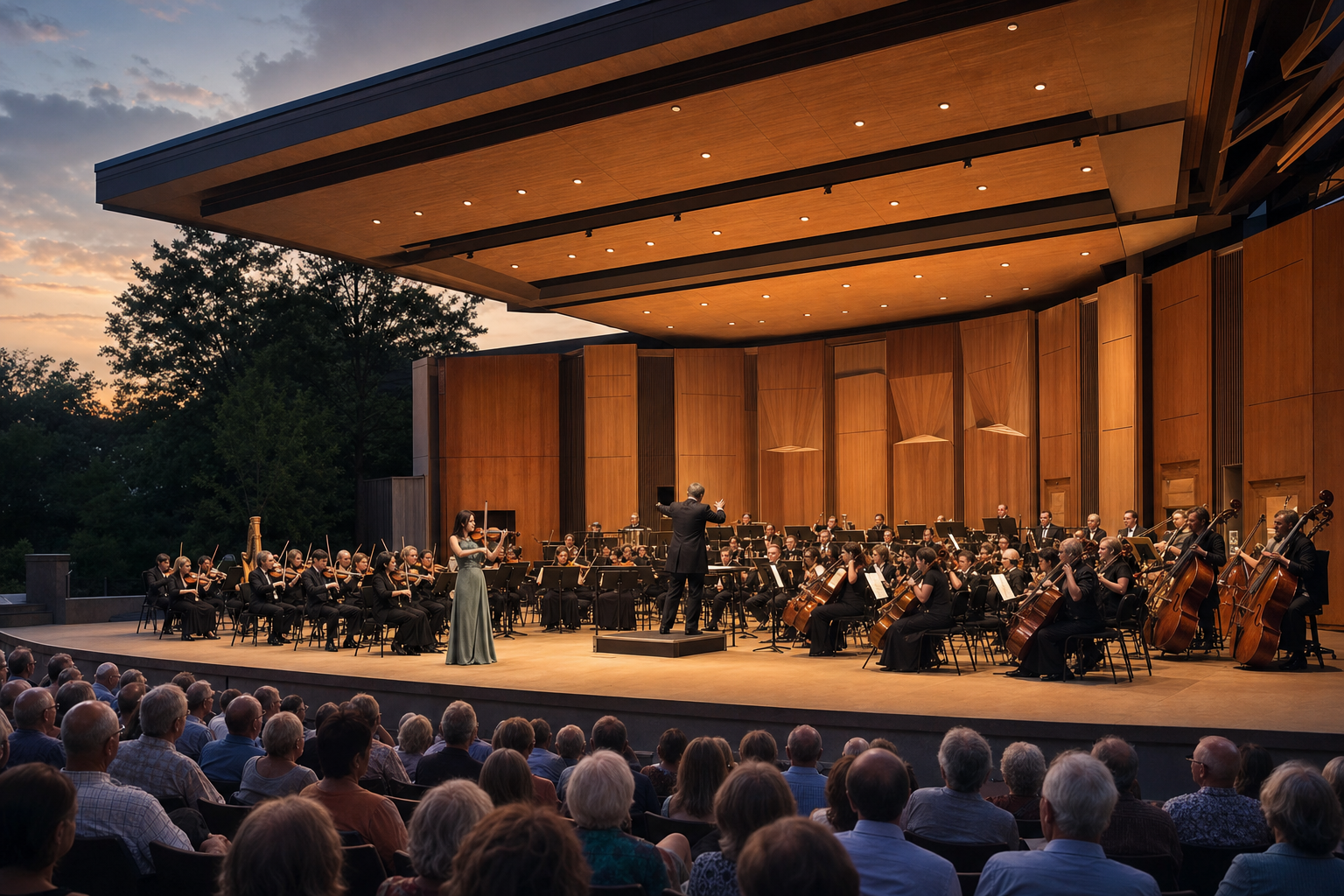 Новини за цигулката: новият Hunter Pavilion на Ravinia, violin-first стартът на Harmonium и recording сигналът на Sueye Park — Tanya Strings blog article image