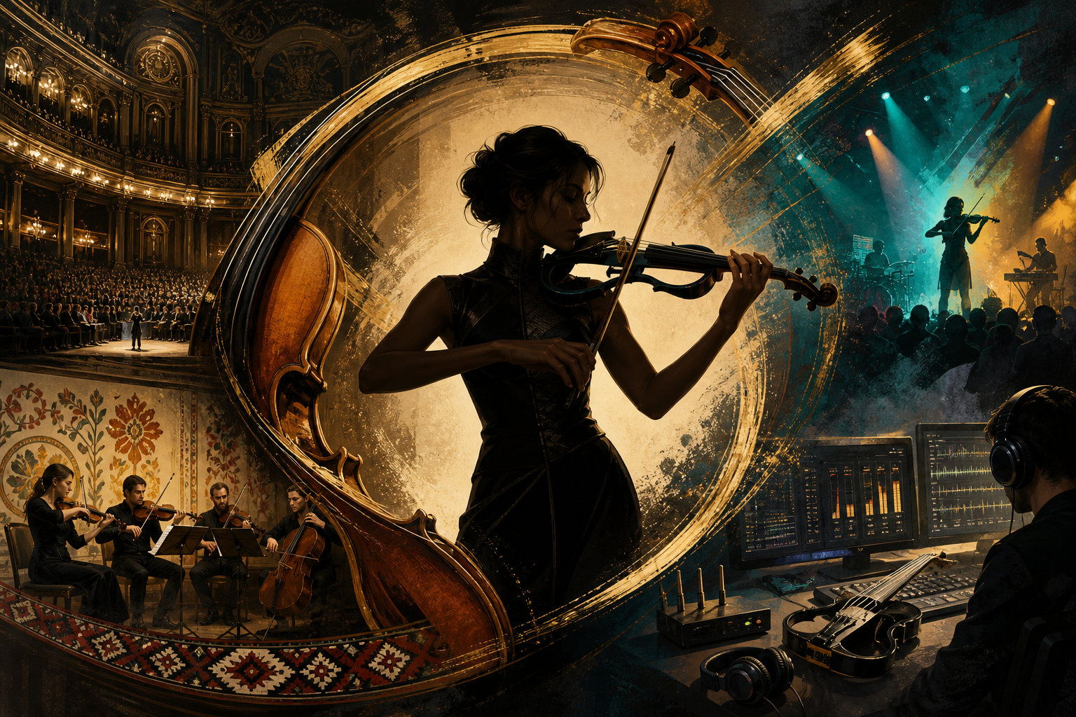 Новини за цигулката: play-conduct тестът на Enescu, Vilde Frang, Satu in the Beyond и Sennheiser x fabric — Tanya Strings blog article image